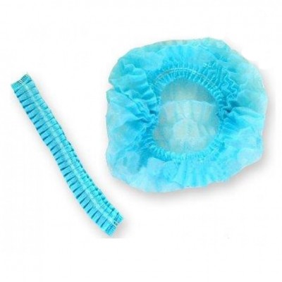 BT-Bao tóc y tế -xếp con sâu (Màu xanh)