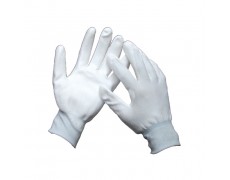 NAVI-Găng tay thun phủ PU lòng Trắng (Không viền)