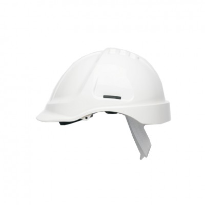 UC-Nón BHLĐ Protector màu trắng, nhựa A.B.S, Núm vặn, có lỗ thoáng khí và dây quai 