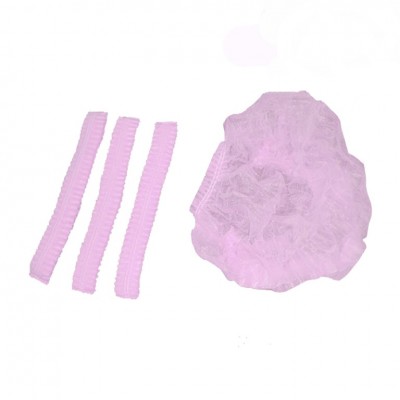 BT-Bao tóc y tế -xếp con sâu (Màu hồng)