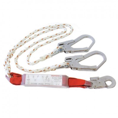 FR-Dây chống rơi giảm sóc dạng chữ Y 2 móc AE532/3