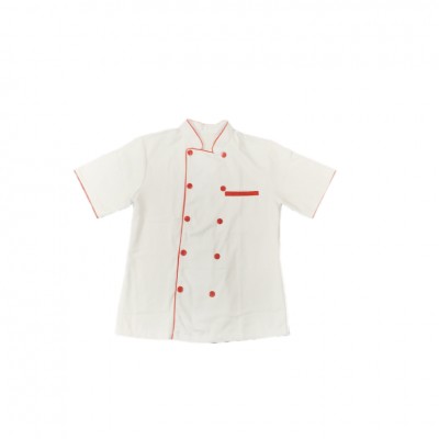 AO-Áo bếp tay ngắn KaKi 65/35